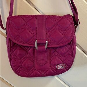 LUG Mini Swing Quilted Crossbody Bag in Orchid